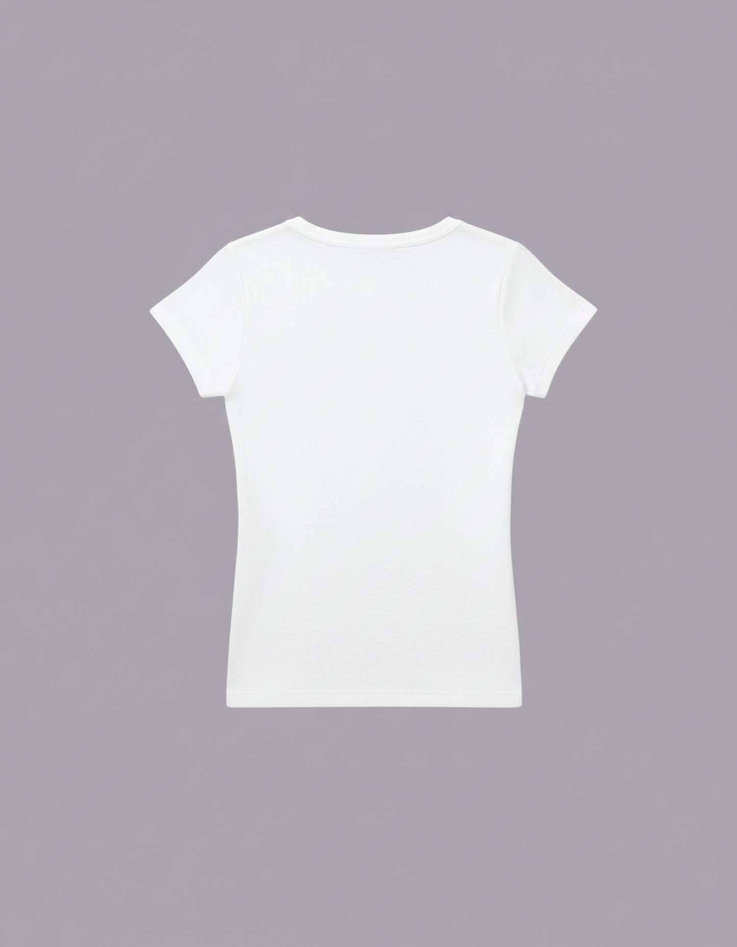 White Short sleeve crew neck T-shirt