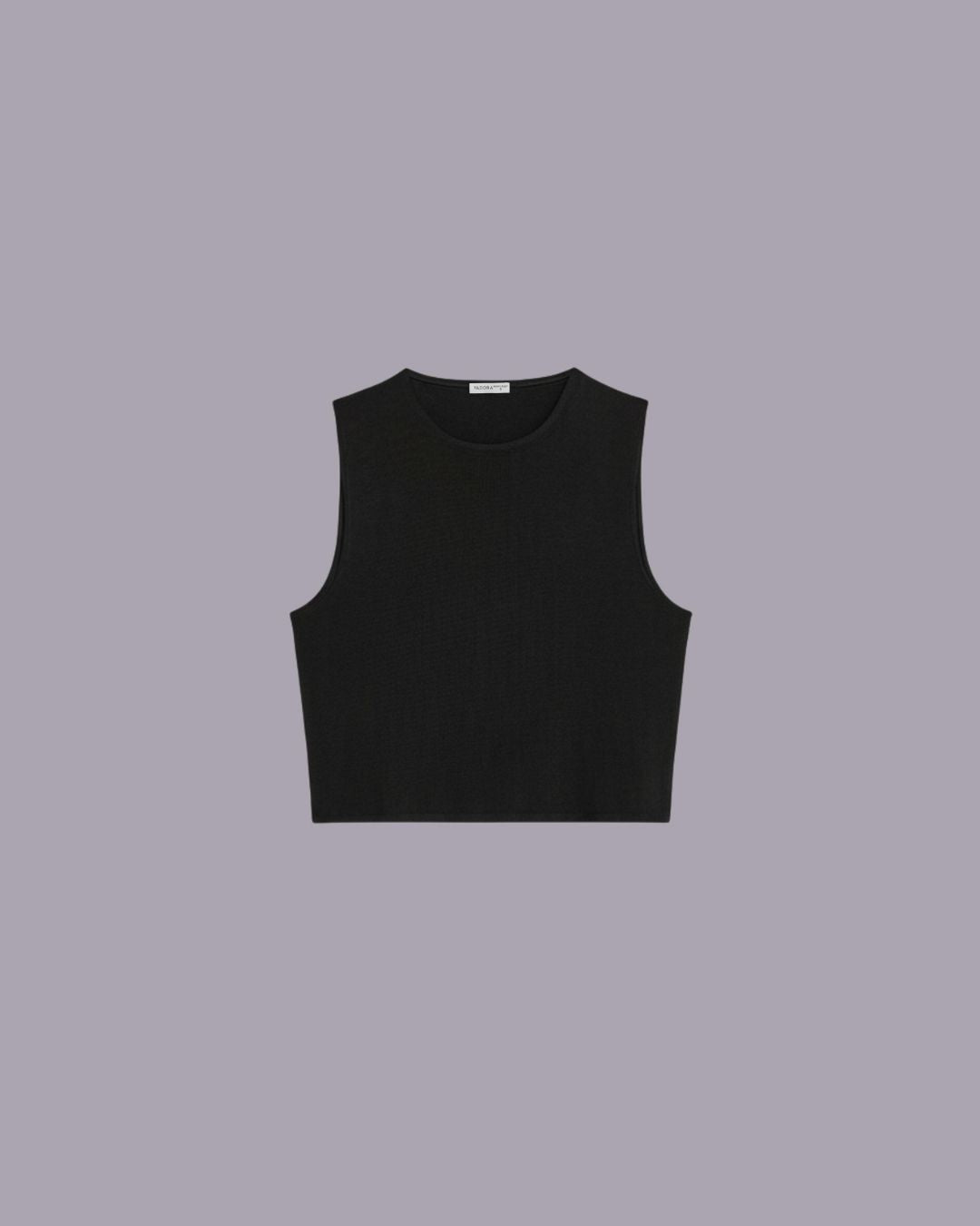 Black Cotton crop top
