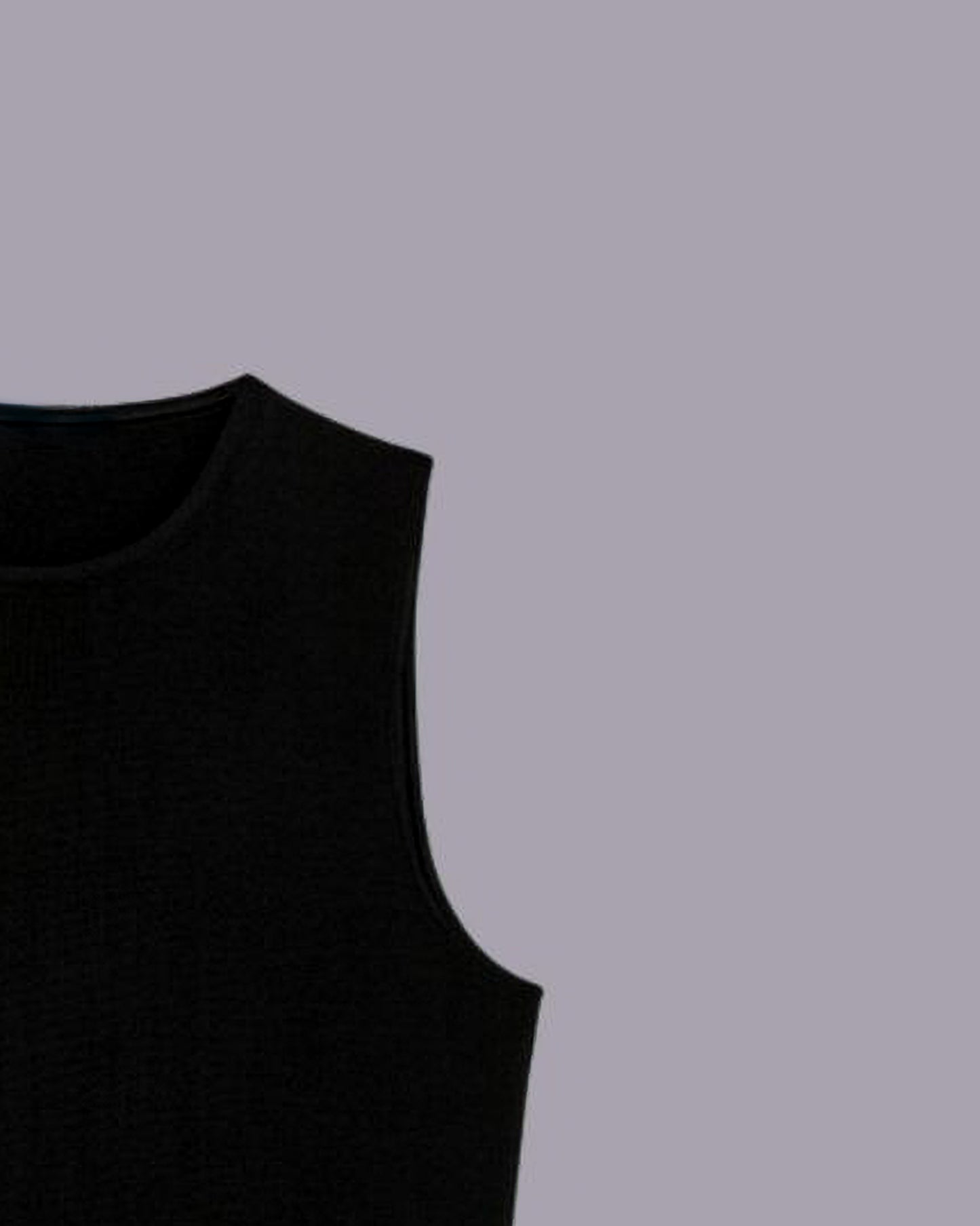 Black Cotton crop top