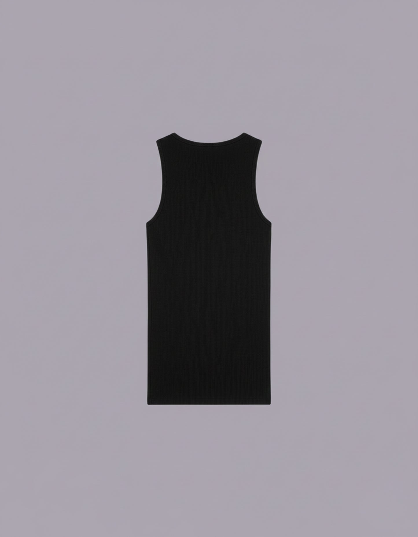 Black Cotton vest top