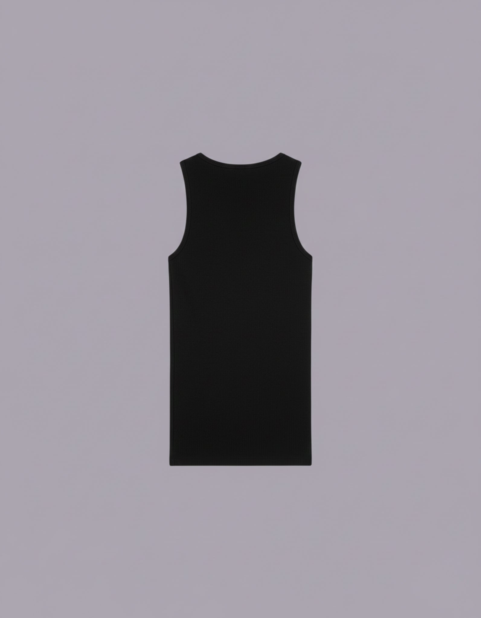 Black Cotton vest top
