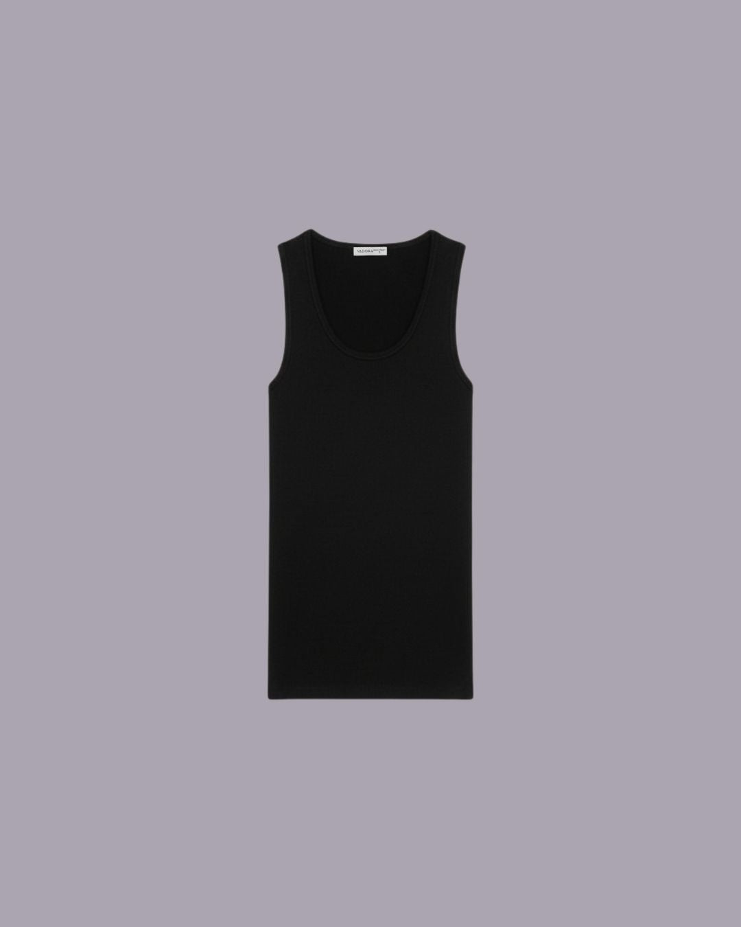Black Cotton vest top