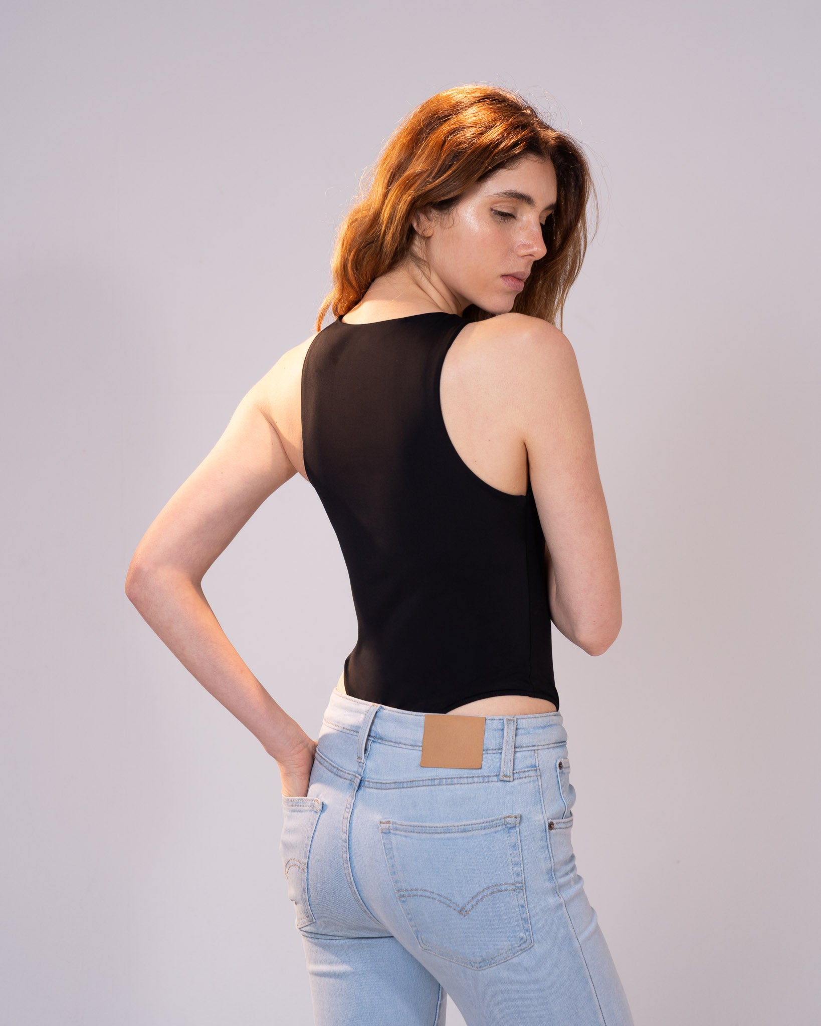 Black Polyamide bodysuit