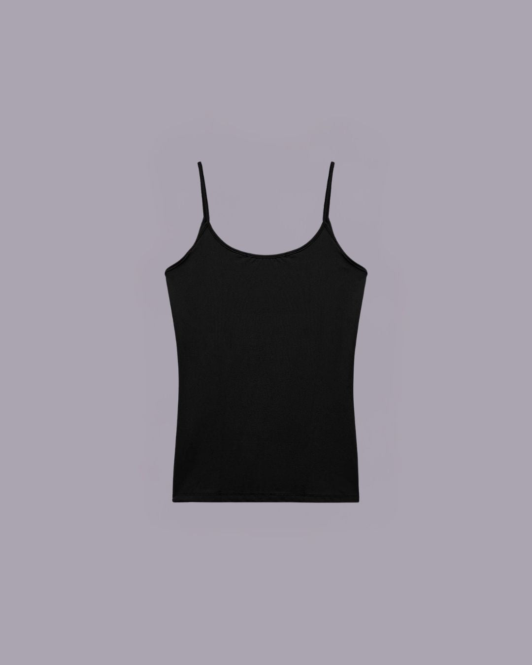 Black Polyamide top with thin straps