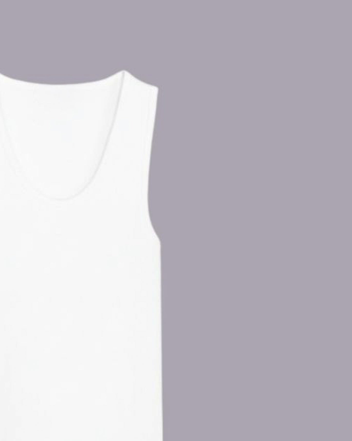 White Cotton vest top