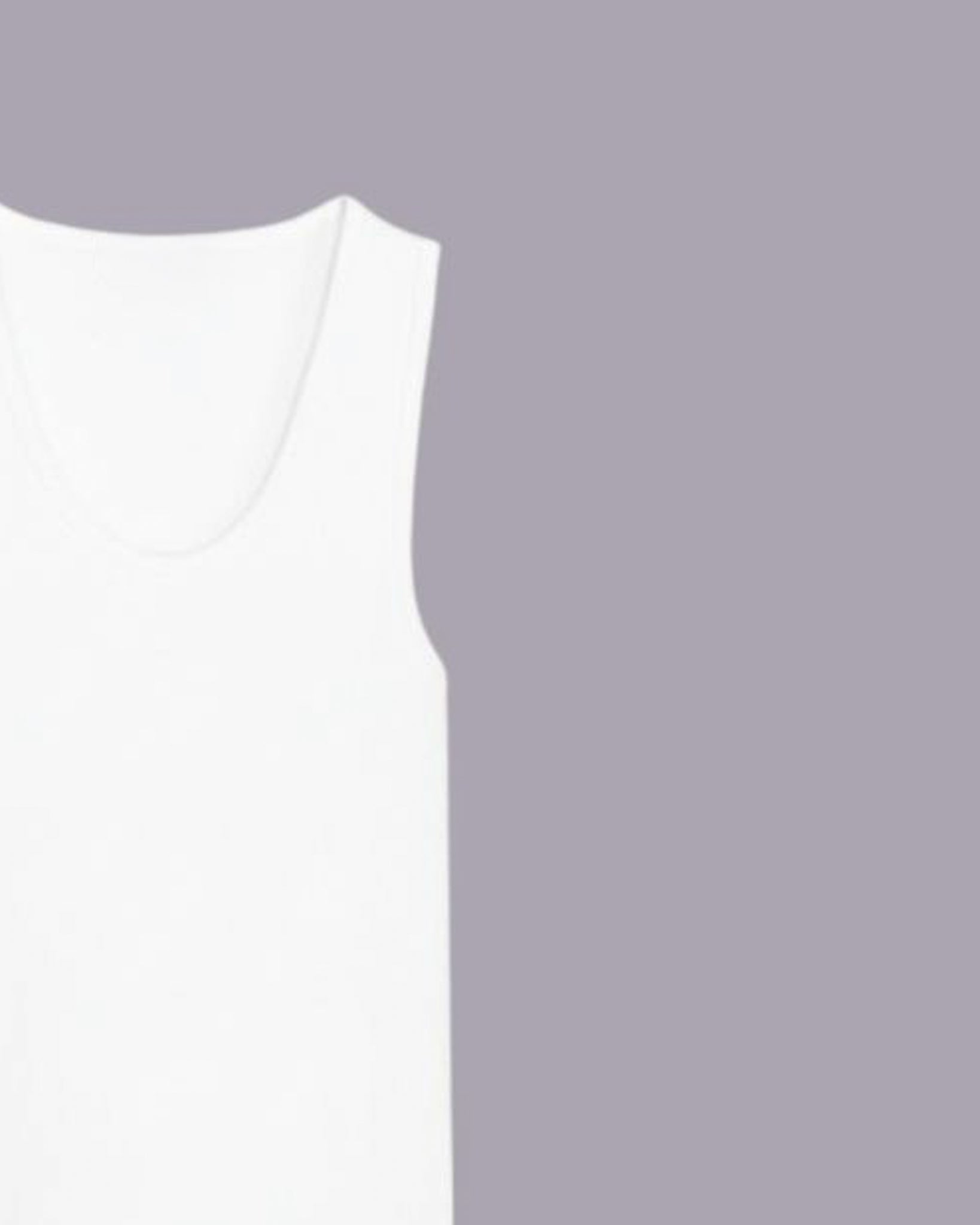 White Cotton vest top