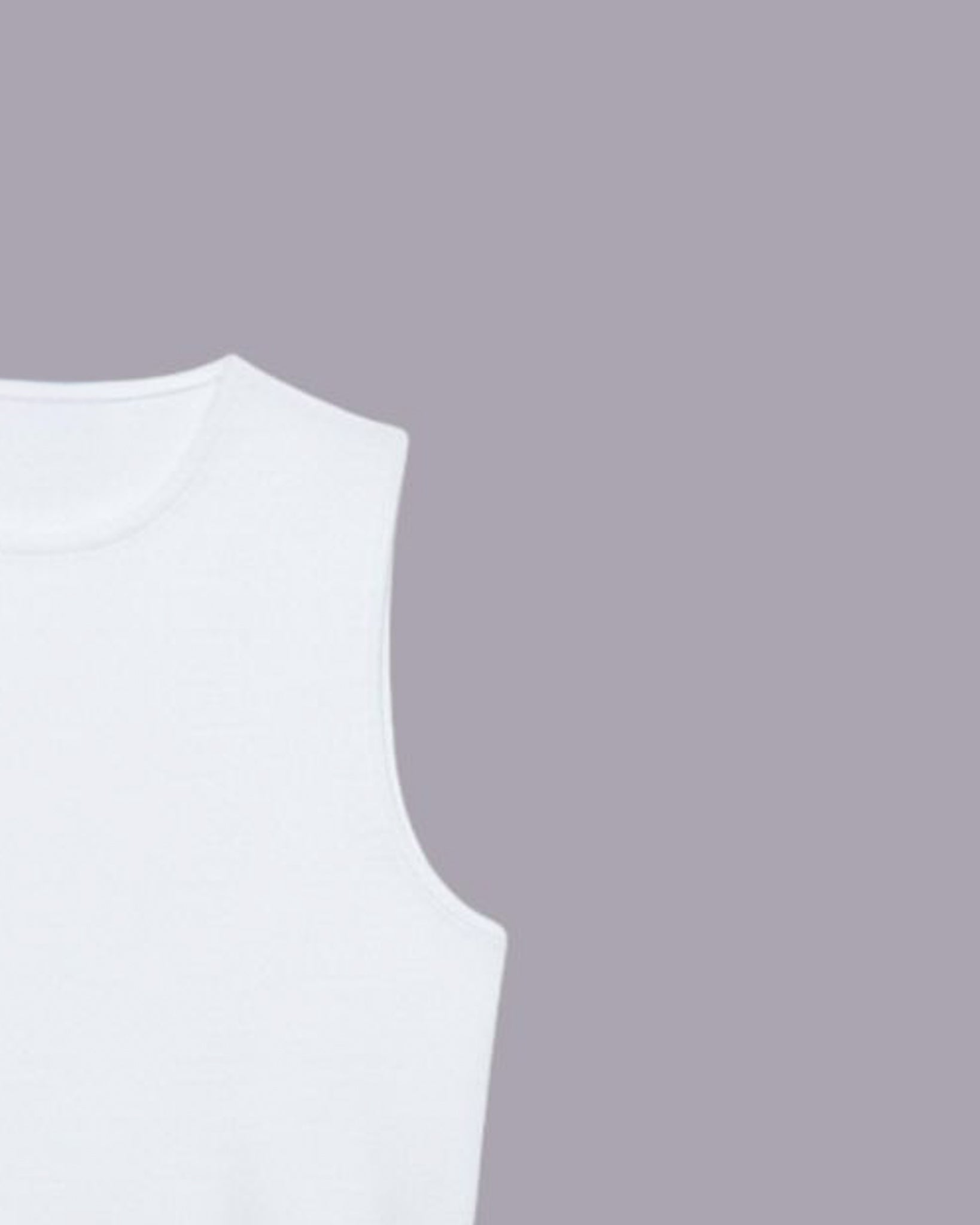 White Cotton crop top