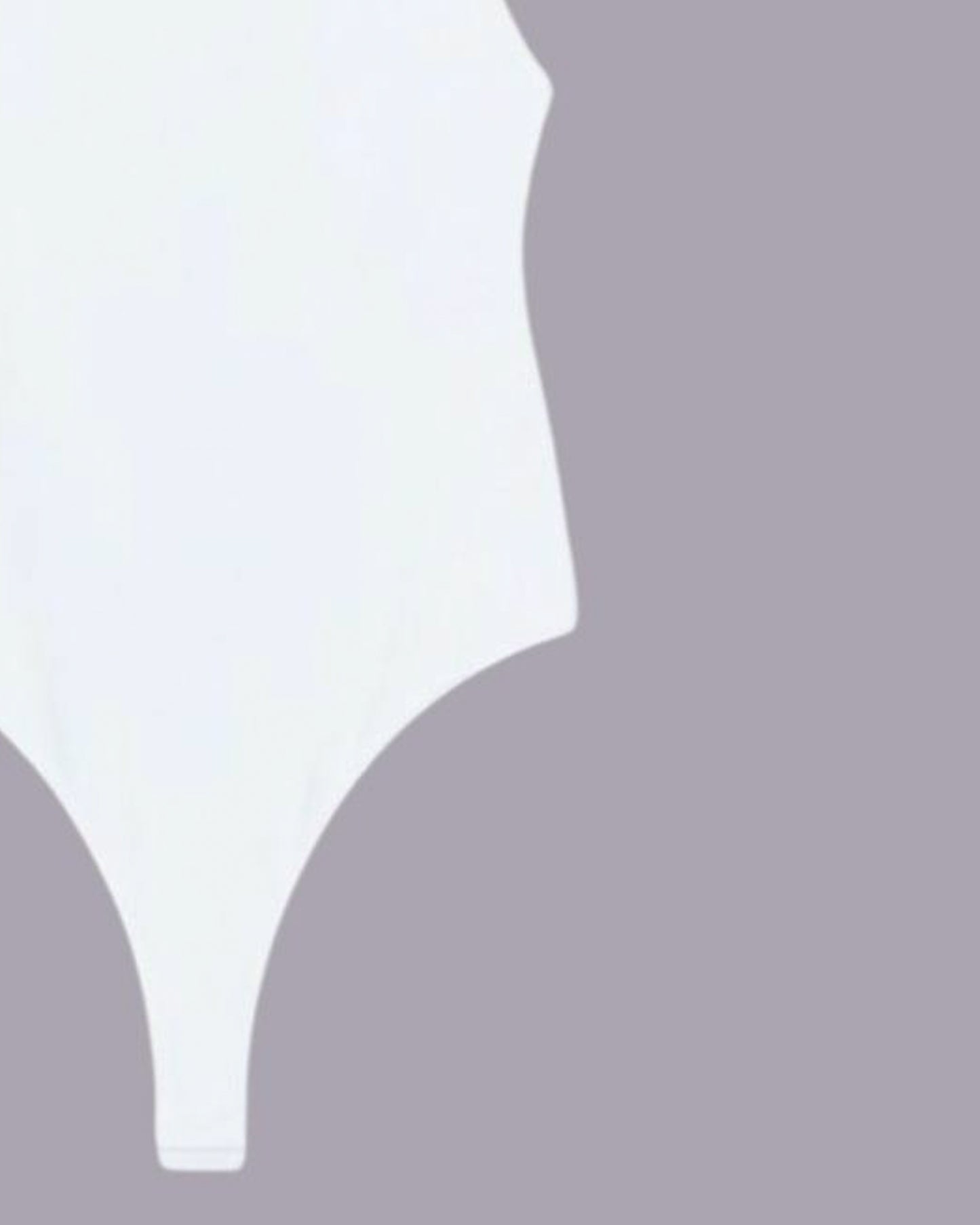 White Polyamide bodysuit