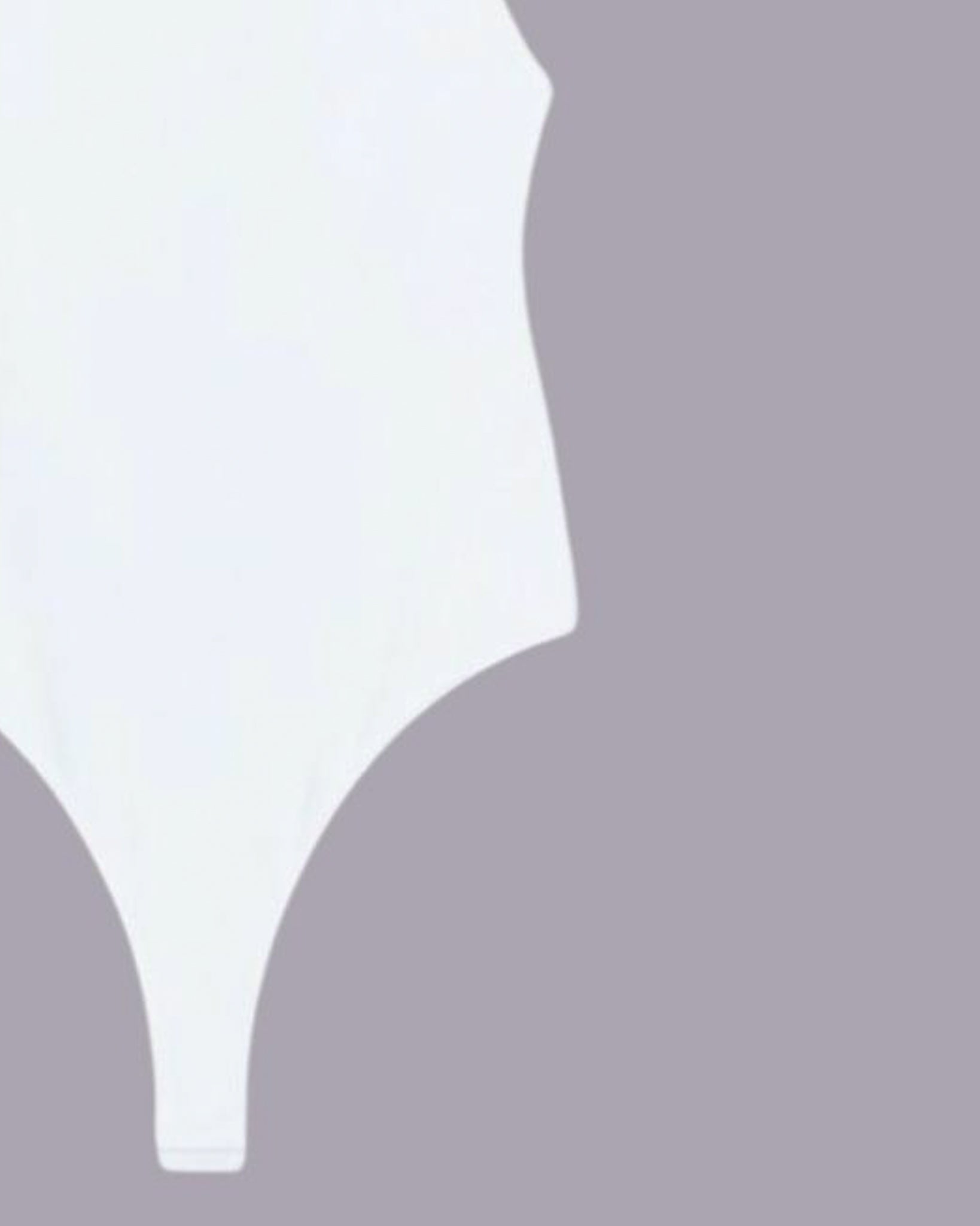 White Polyamide bodysuit