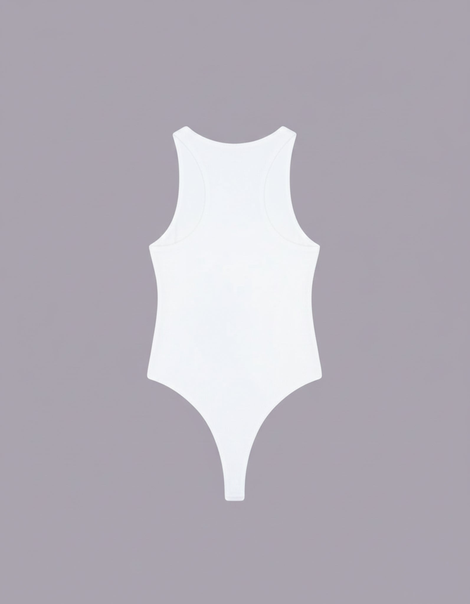 White Polyamide bodysuit