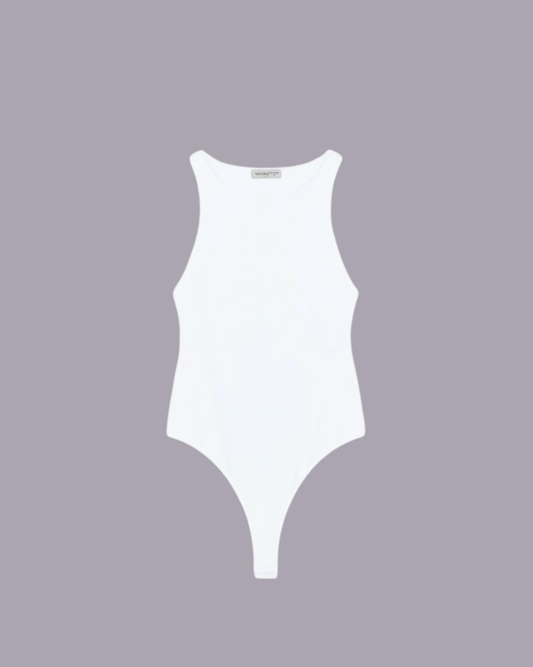 White Polyamide bodysuit