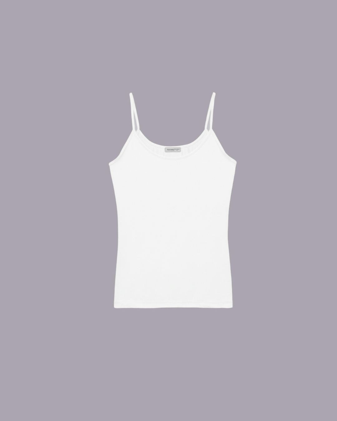 White Polyamide top with thin straps